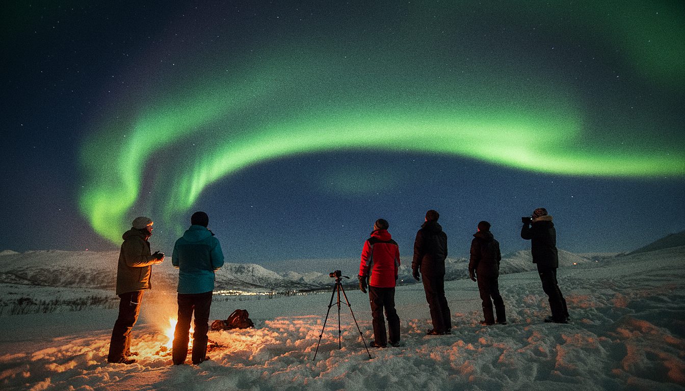 Aurores boréales à Tromsø
